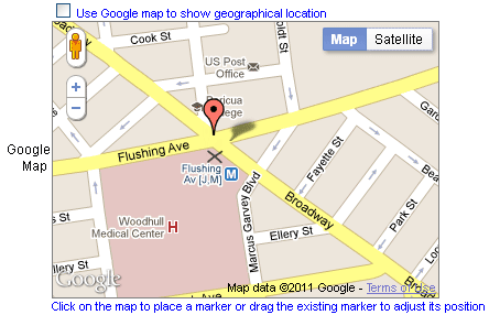 Using Google map to mark/adjust geographical location