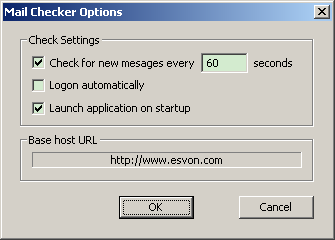 Screenshot of Mail Checker Utility for Private Messages module